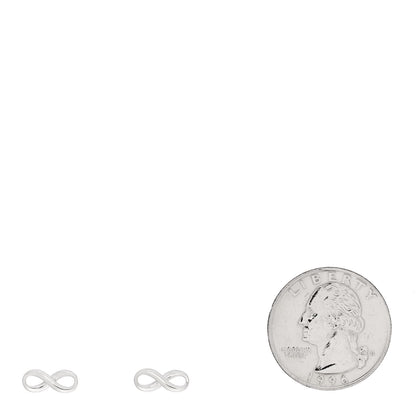 Tiffany Sterling Silver Infinity Earrings 2 of 5