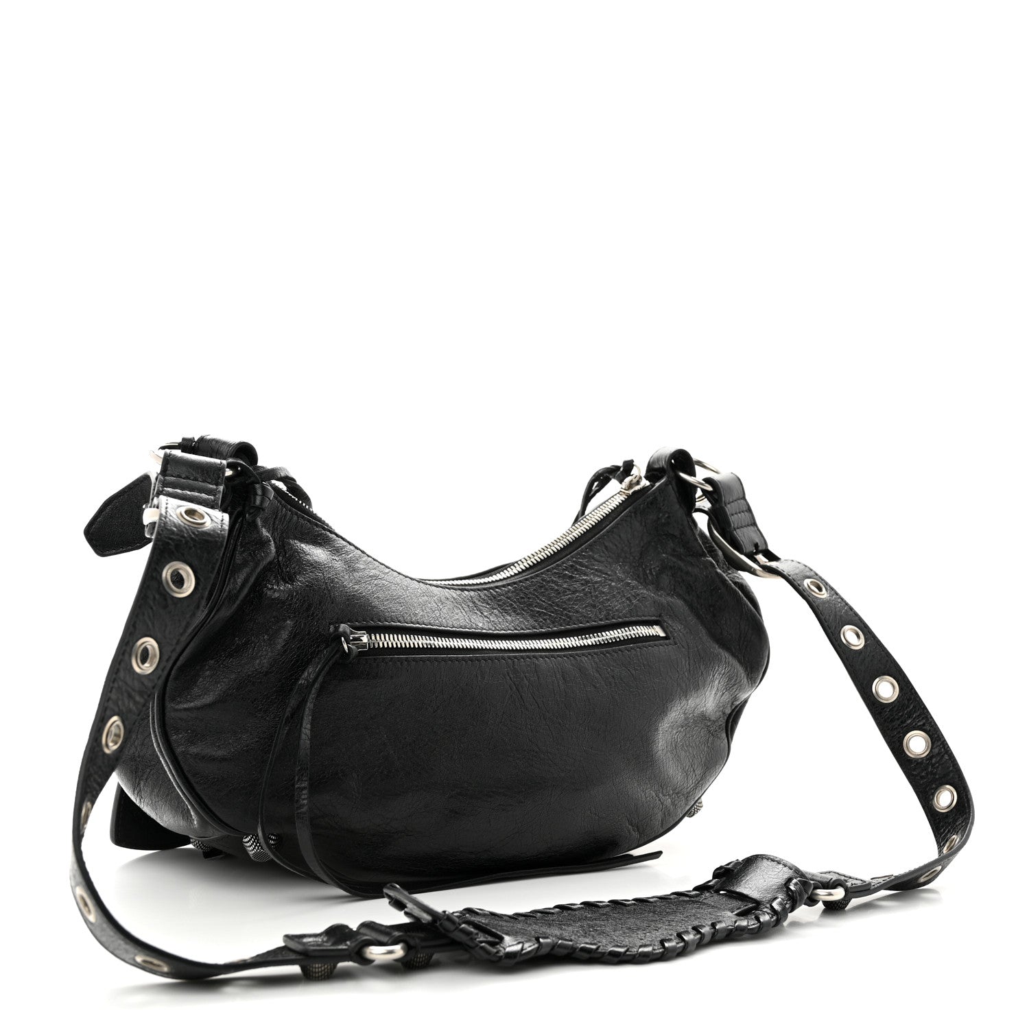 Balenciaga Agneau Arena Small Le Cagole Shoulder Bag Black 3 of 10