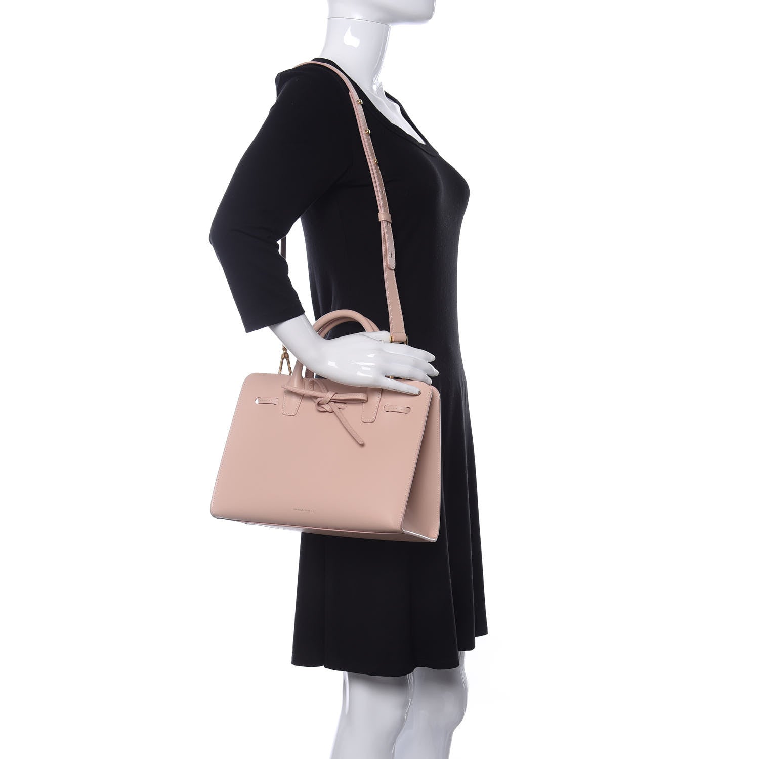 Mansur Gavriel Calfskin Mini Sun Bag Rosa 2 of 9