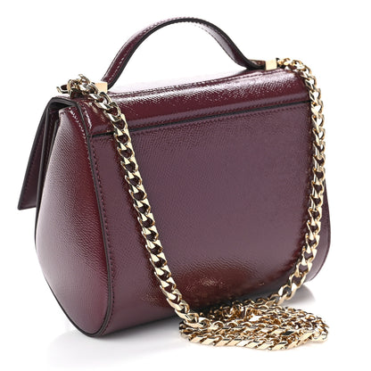 Givenchy Textured Calfskin Mini Pandora Box Chain Crossbody Bag Oxblood 3 of 8