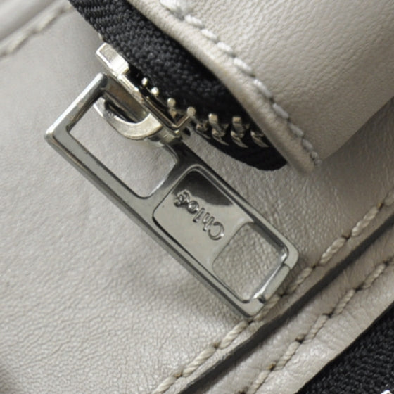 Calfskin Large Betty Shoulder Bag Grey
