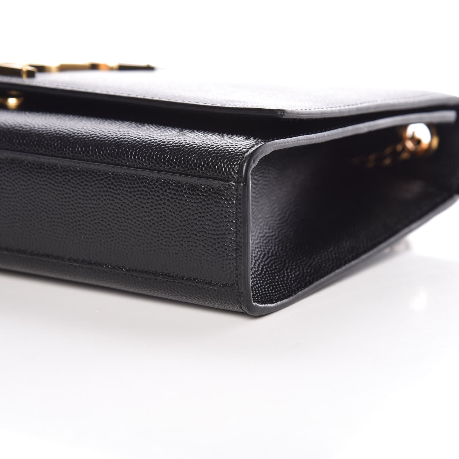 Saint Laurent Grain De Poudre Medium Classic Monogram Kate Satchel Black 10 of 10