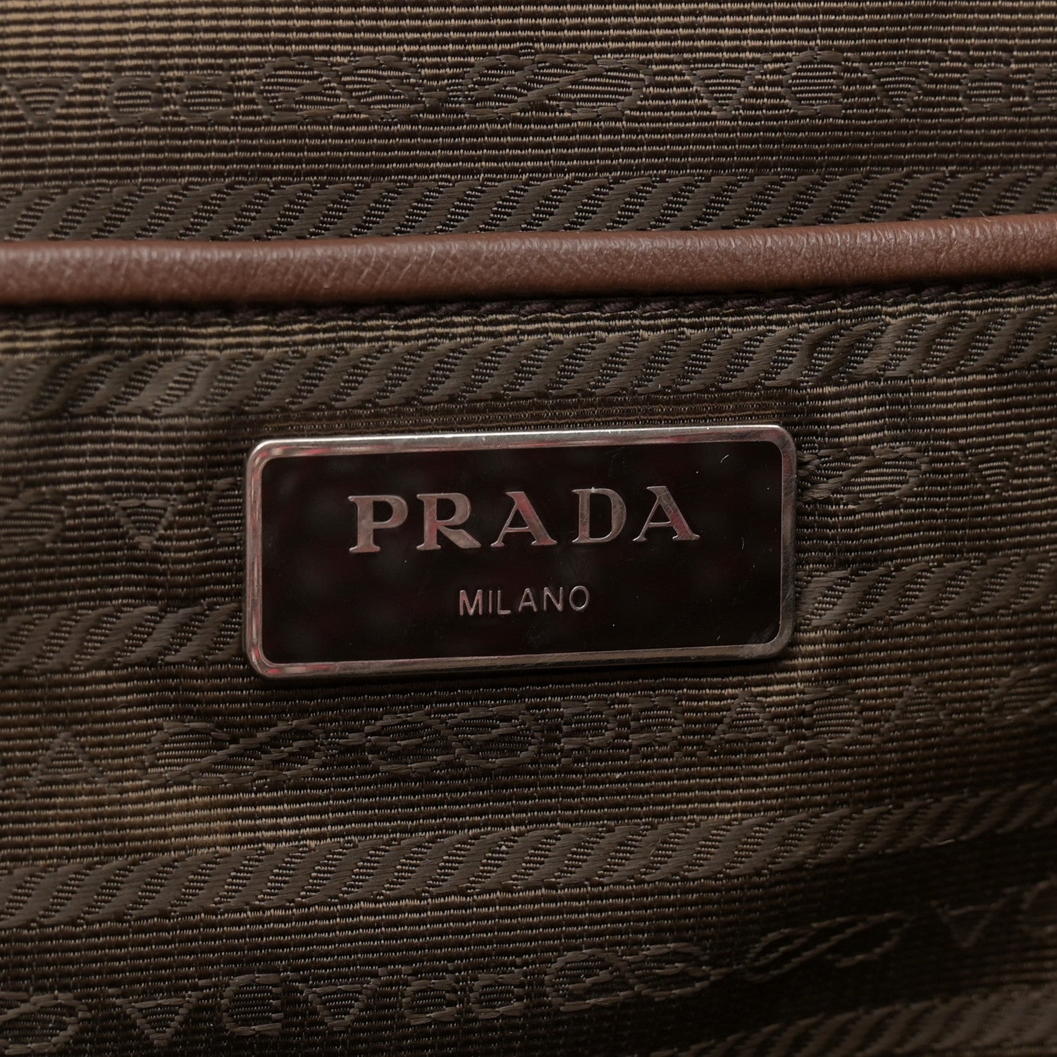 Prada Tessuto Stampato Nylon Saffiano Otta Print Tote Rosa 6 of 10