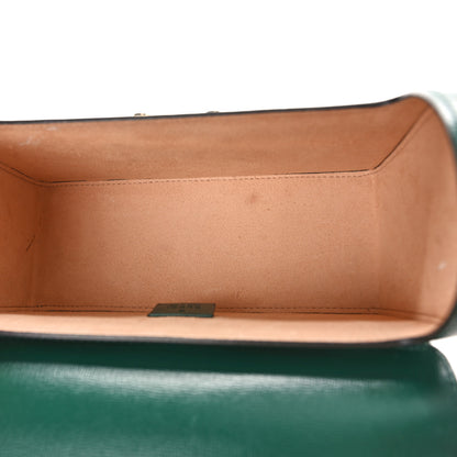 Gucci Azalea Calfskin Small Padlock Bamboo Shoulder Bag Vintage Green 5 of 9