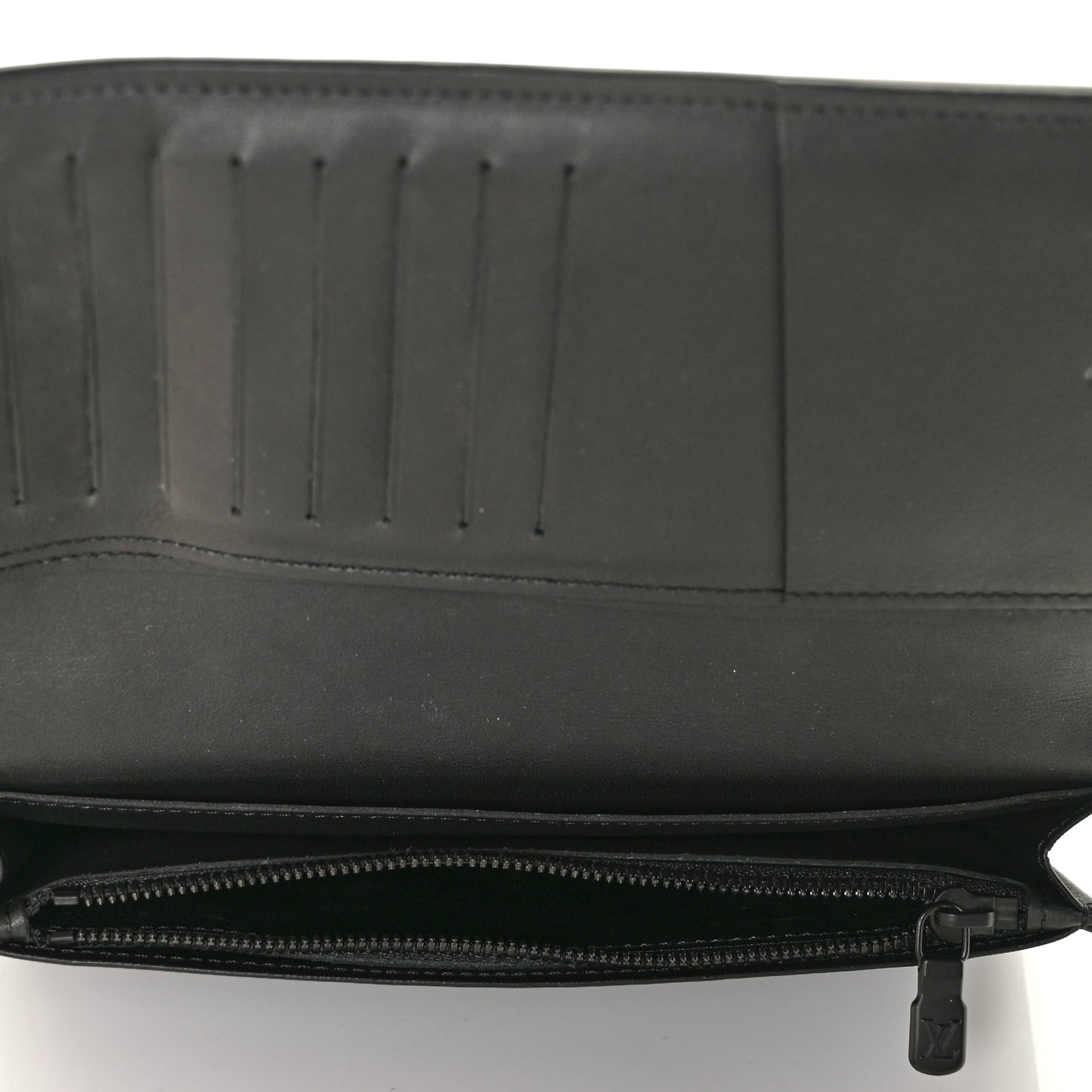 Calfskin Monogram Shadow Brazza Wallet Black