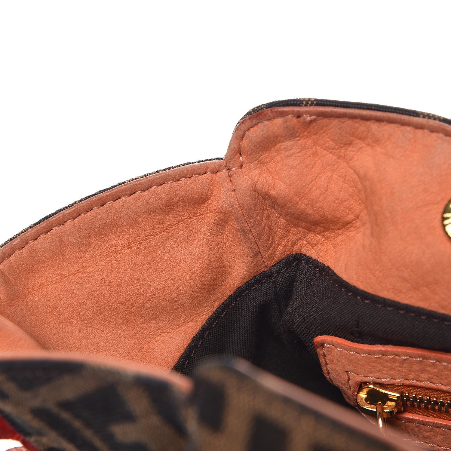 Fendi Zucca Grommet Bag De Jour Tobacco Red 13 of 17