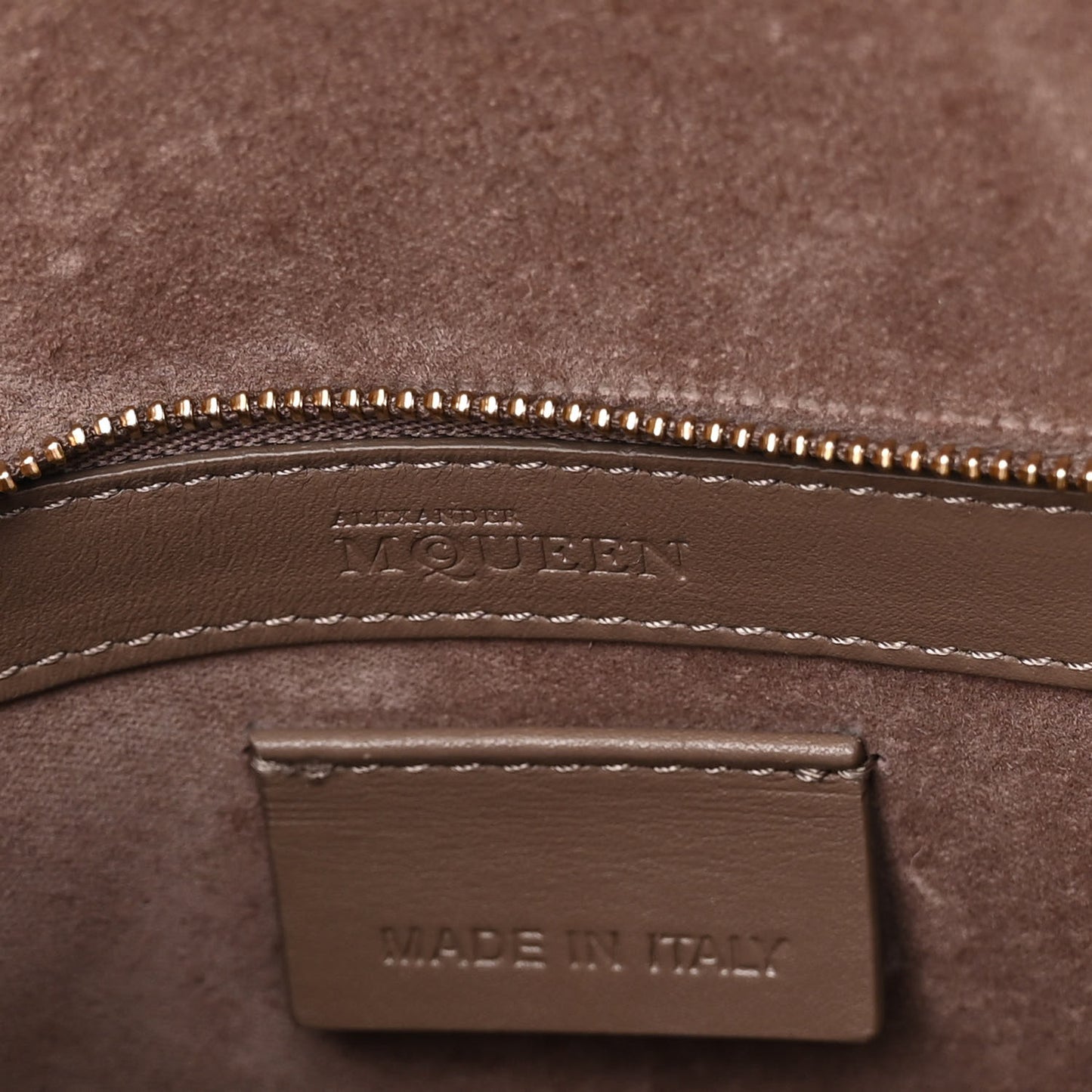 Calfskin Embossed Suede Large Heroine Tan