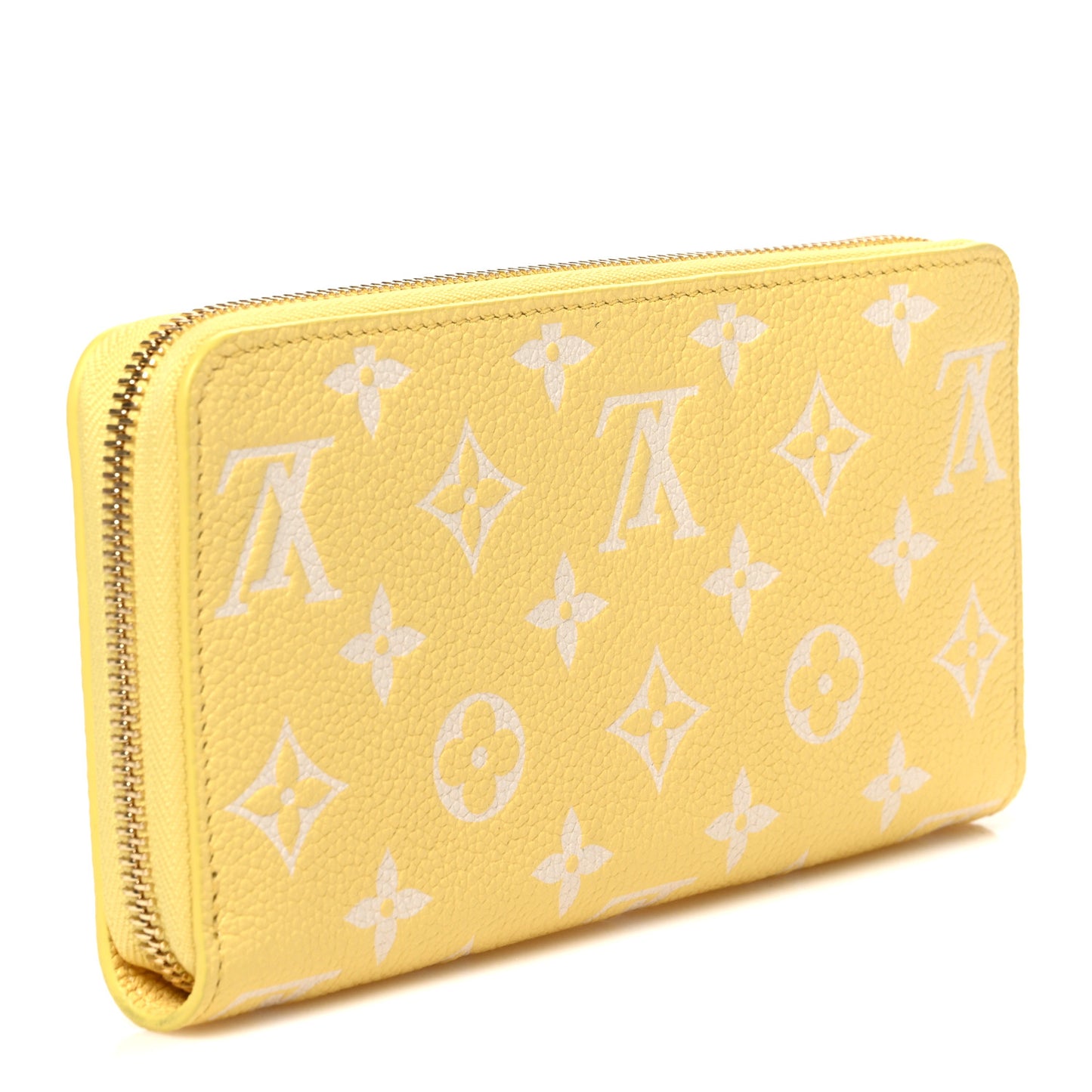Empreinte Monogram Zippy Wallet Lemon Curd Yellow
