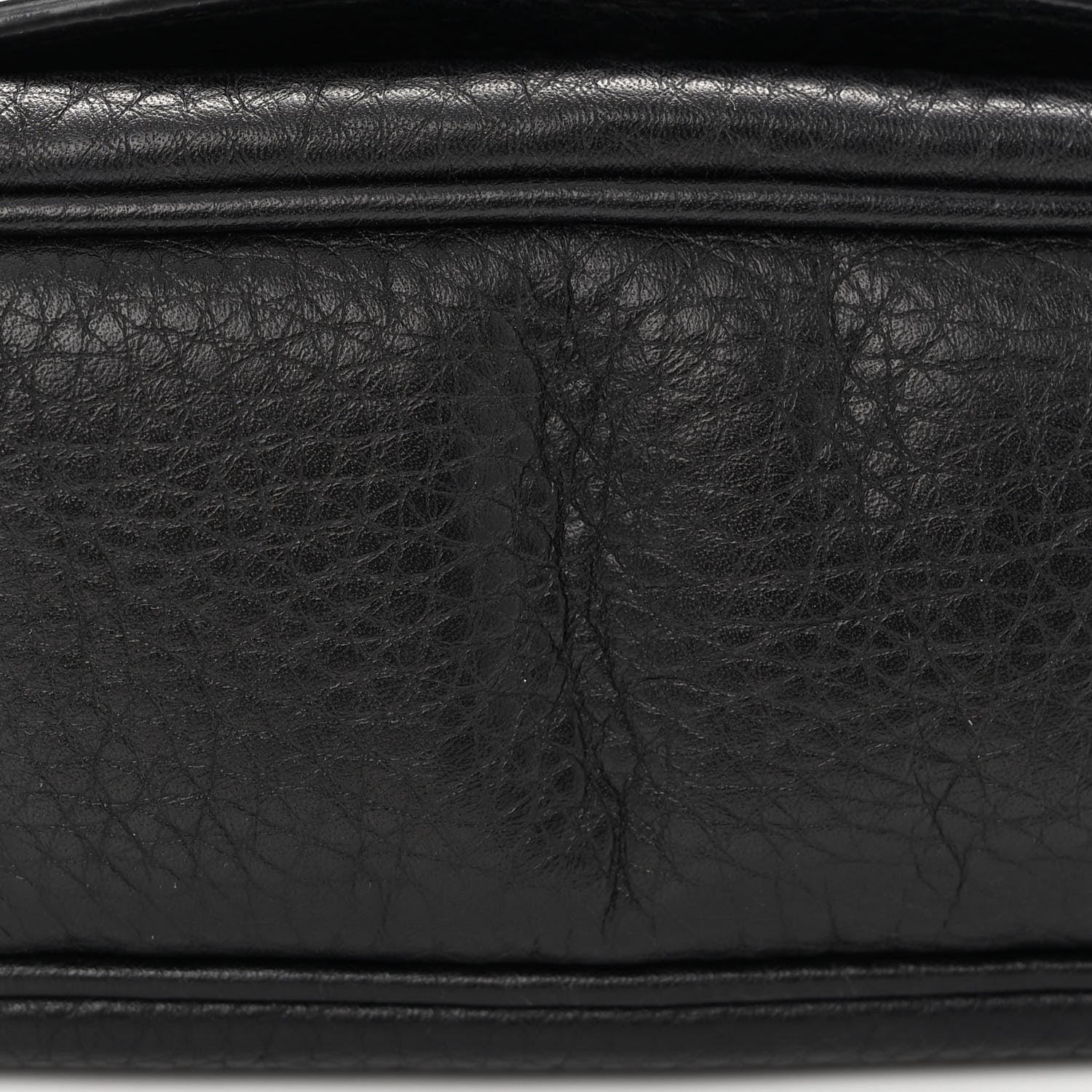 Gucci Pebbled Calfskin Small Soho Flap Crossbody Black 11 of 12
