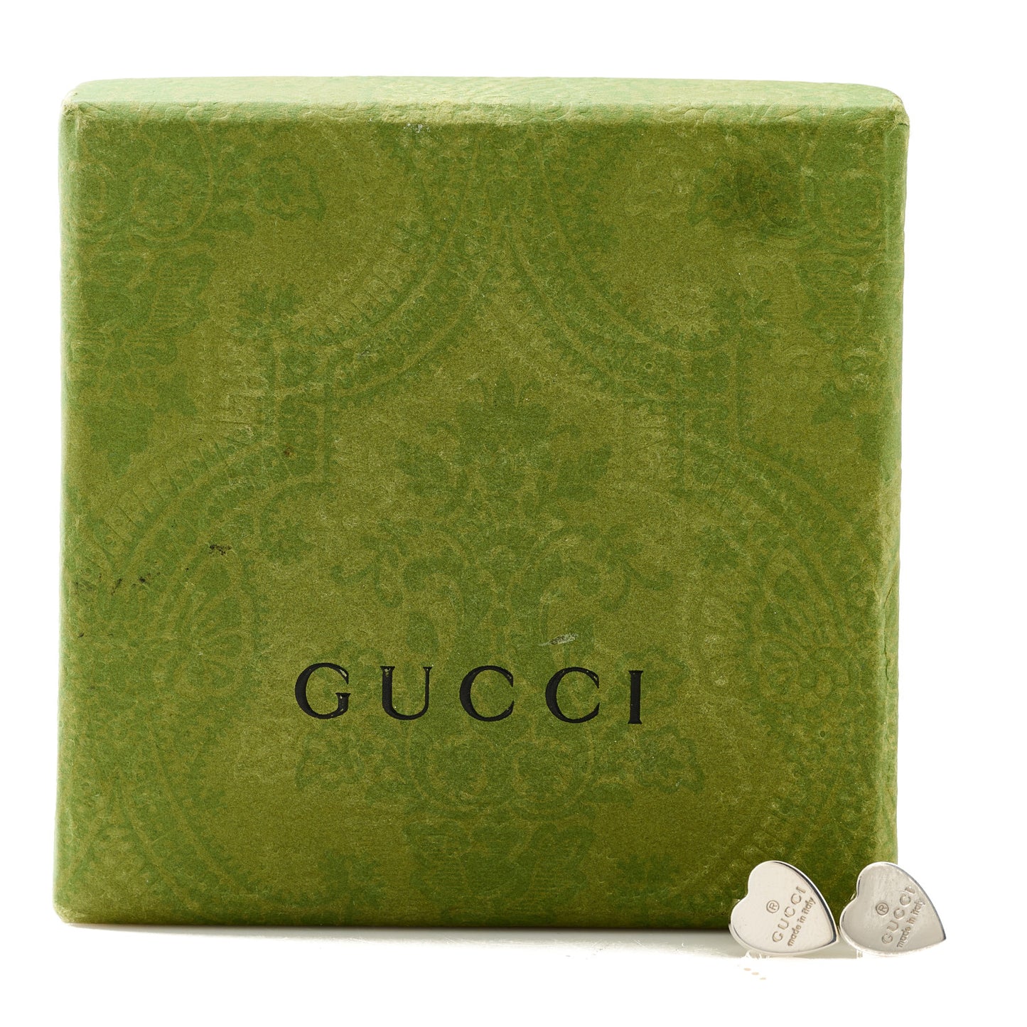 Sterling Silver Trademark Heart Stud Earrings