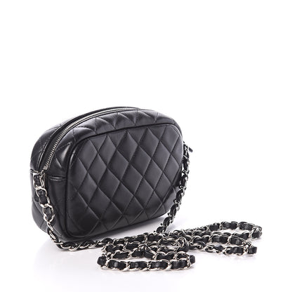 Chanel Lambskin Quilted Small Timeless Camera Case Black 2 of 7