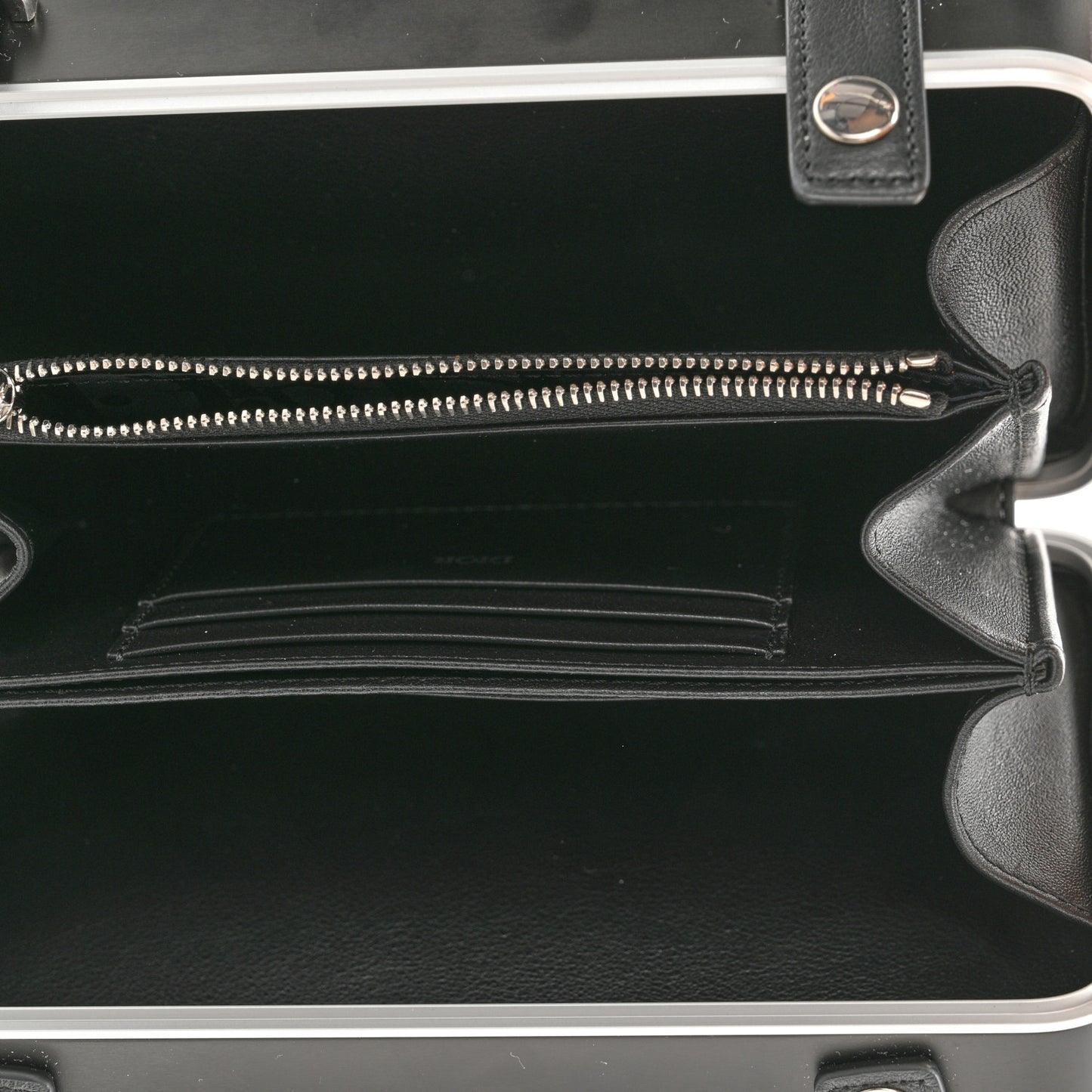 X RIMOWA Aluminum Personal Clutch On Strap Black