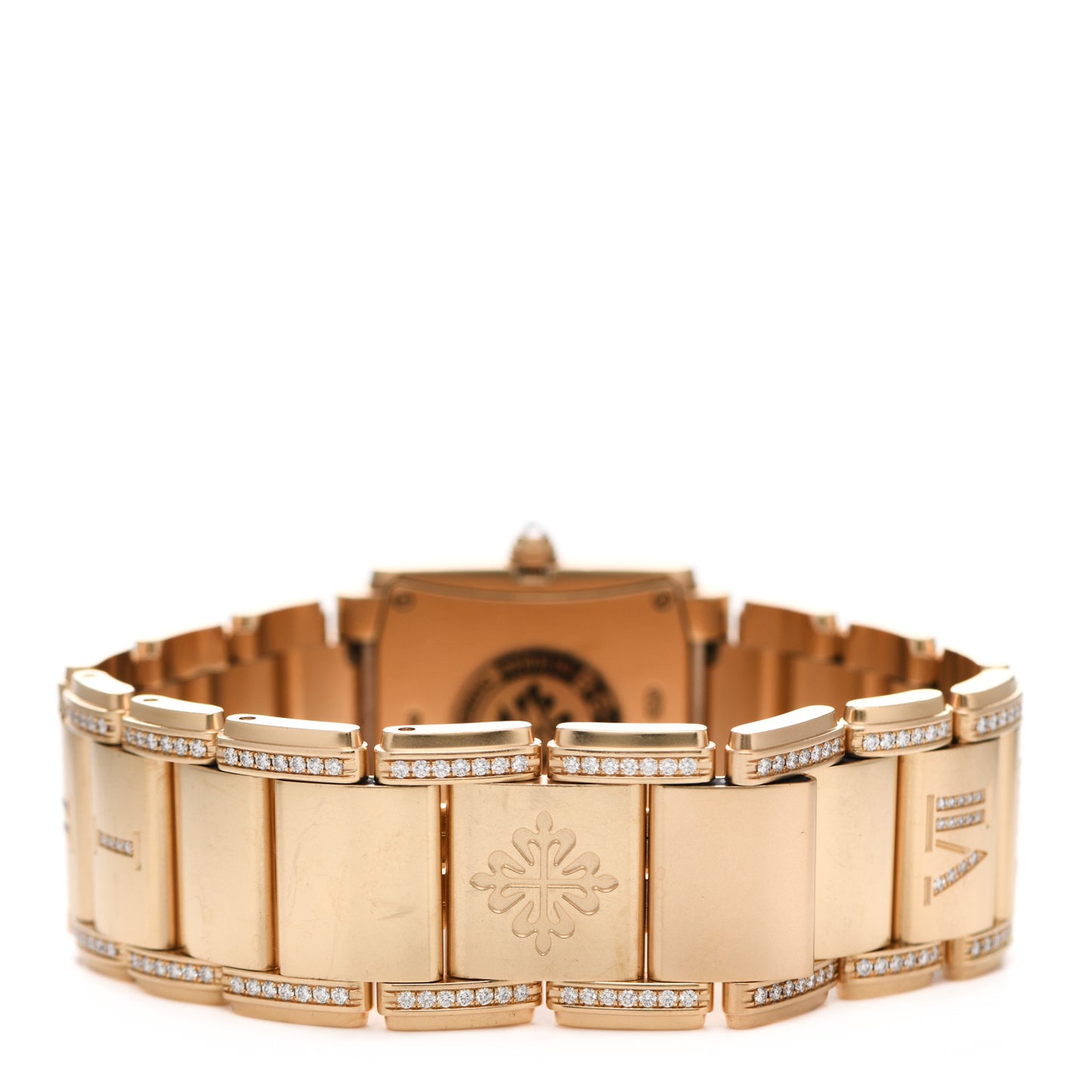 18K Rose Gold Diamond 25mm Twenty-4 Quartz Watch Chocolate 4910/40R-010