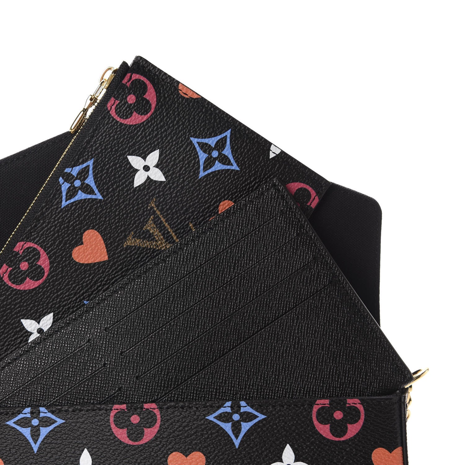 Louis Vuitton Game On Felicie Chain Wallet Black 8 of 11