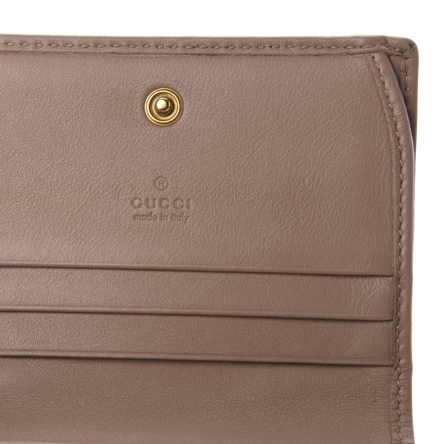 Calfskin Matelasse GG Marmont Card Case Porcelain Rose