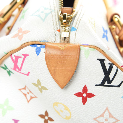 Louis Vuitton Monogram Multicolor Speedy 30 White 6 of 16