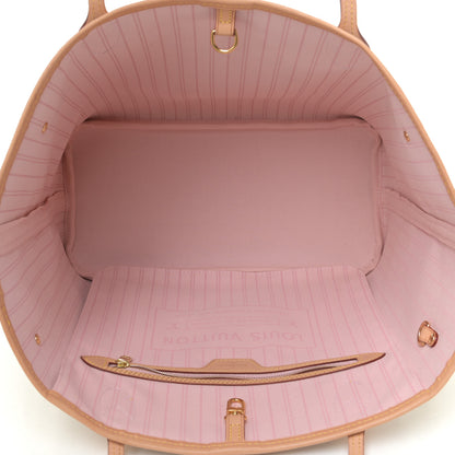 Louis Vuitton Damier Azur Neo Neverfull MM Rose Ballerine 7 of 10