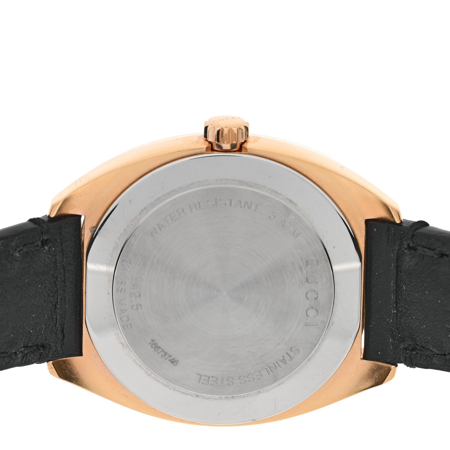 Gucci Stainless Steel Calfskin 29mm GG2570 Quartz Watch Black 4 of 4