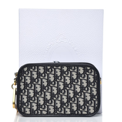Christian Dior Oblique Diorquake Clutch Blue 8 of 8