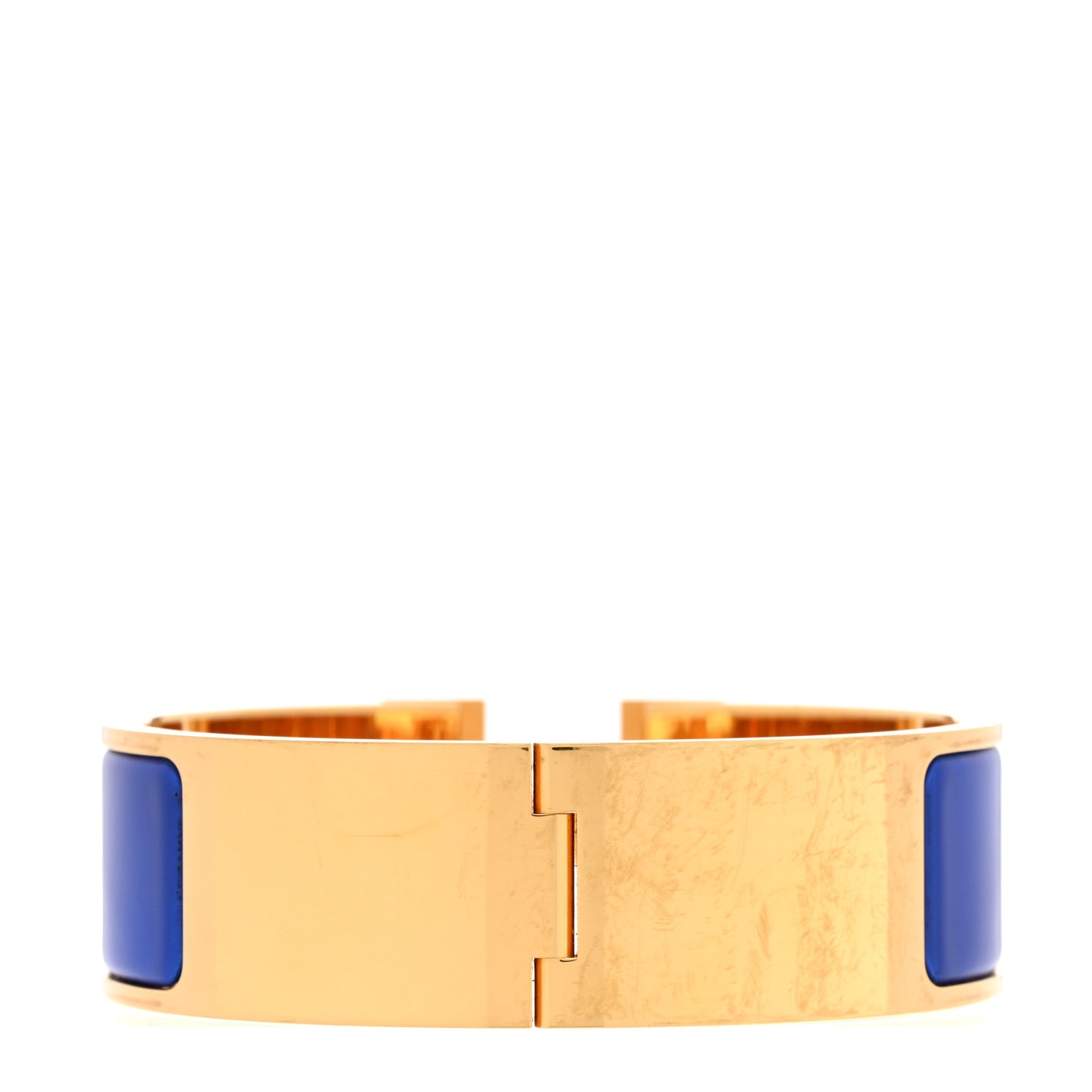 Enamel Wide Clic Clac H Bracelet GM Bleu Royal
