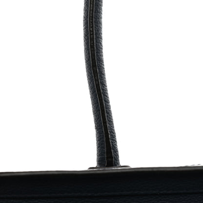 Celine Drummed Calfskin Mini Luggage Slate 12 of 14