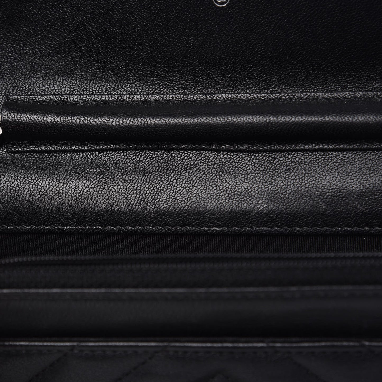 Sheepskin Chevron Reissue Wallet On Chain WOC So Black