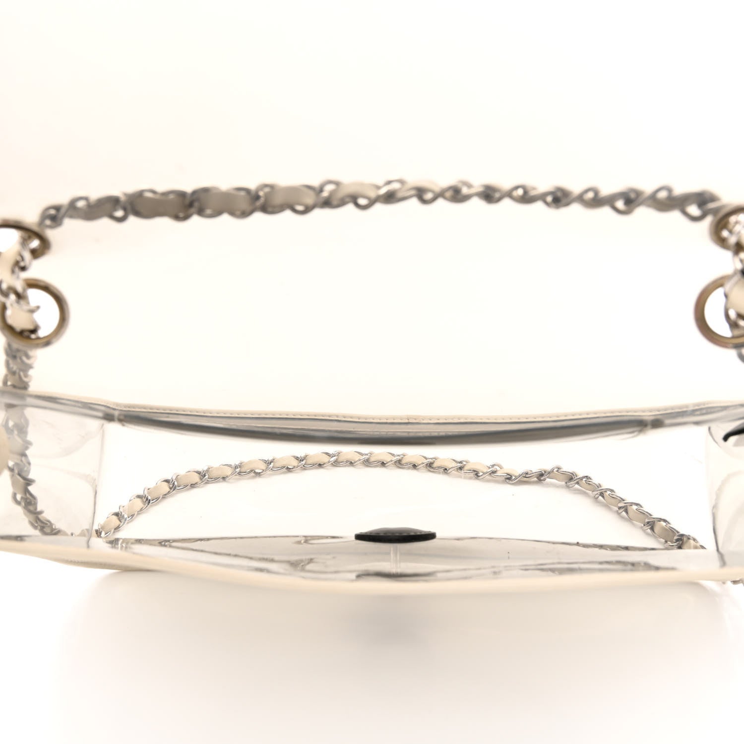 Chanel Lambskin Vinyl Large Naked Flap Silver 5 of 10