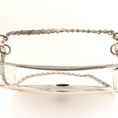 Chanel Lambskin Vinyl Large Naked Flap Silver 5 of 10