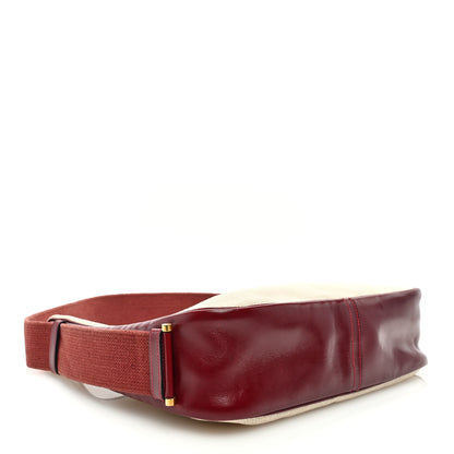 Hermes Toile Sako 32 Natural Rouge H 4 of 10
