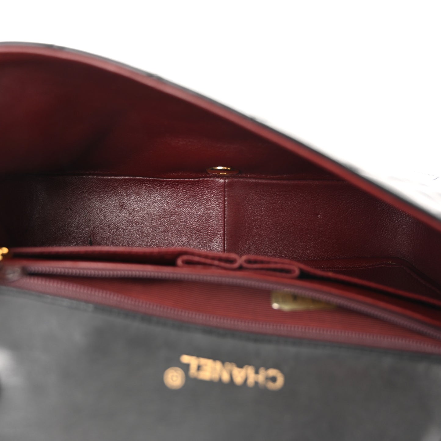 Lambskin Quilted Small Single Flap Black