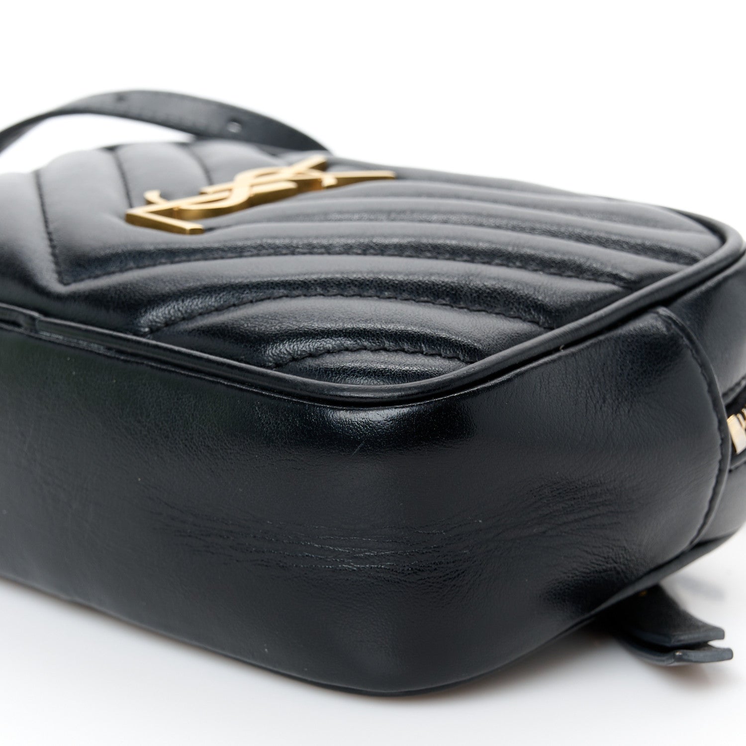 Saint Laurent Calfskin Matelasse Monogram Lou Belt Bag Black 10 of 10