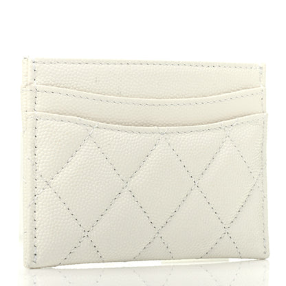 Chanel Caviar Quilted Card Holder White 3 of 9