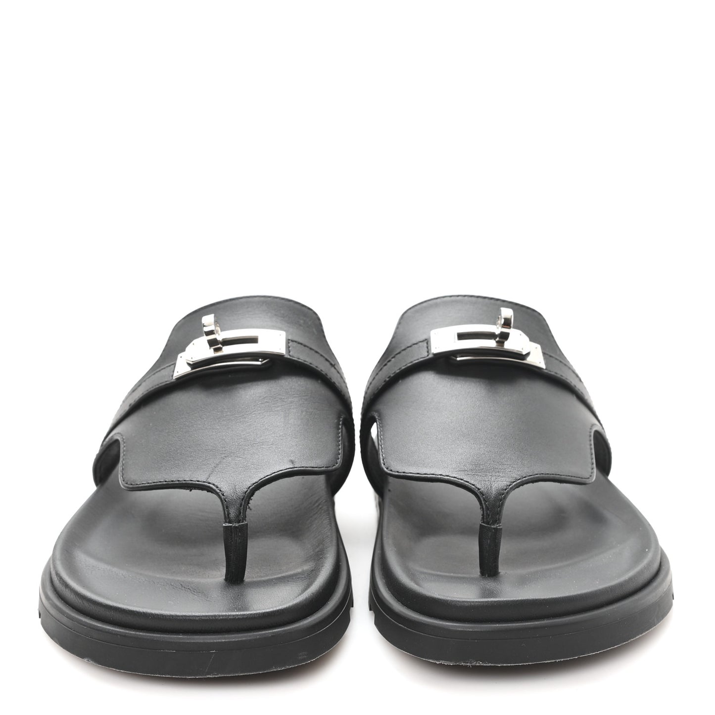 Calfskin Womens Empire Sandals 36 Black