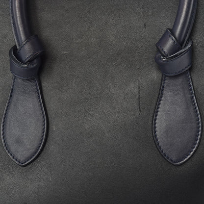 Celine Smooth Calfskin Large Bi-Color Tie Knot Tote Black Navy 19 of 20