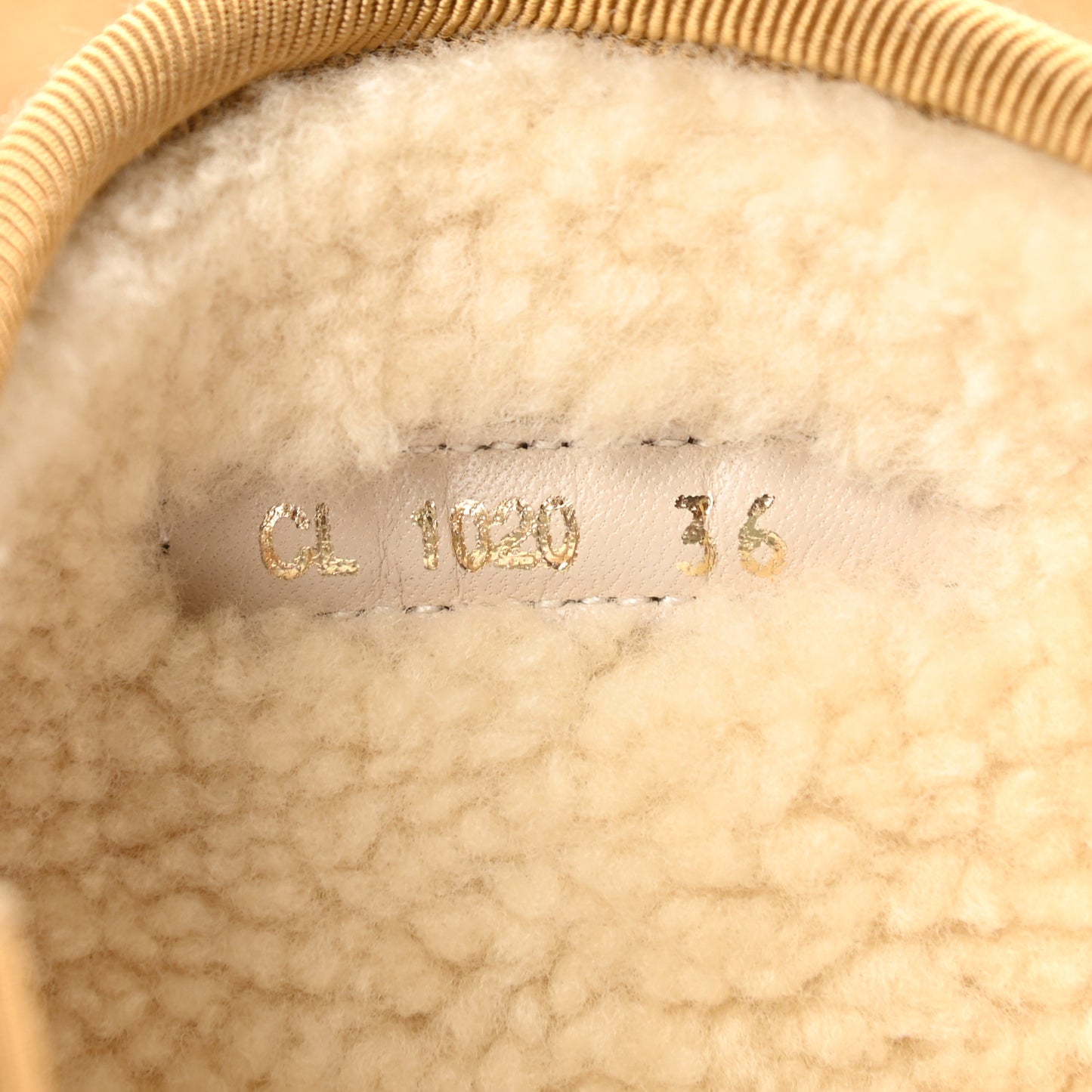 Calfskin Suede Shearling Granville Espadrille Boots 36 Natural