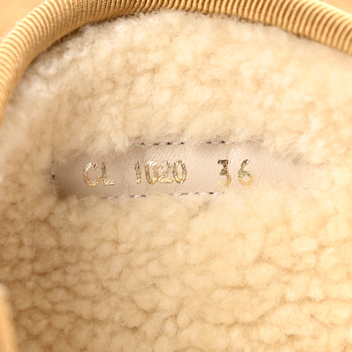 Christian Dior Calfskin Suede Shearling Granville Espadrille Boots 36 Natural 8 of 9