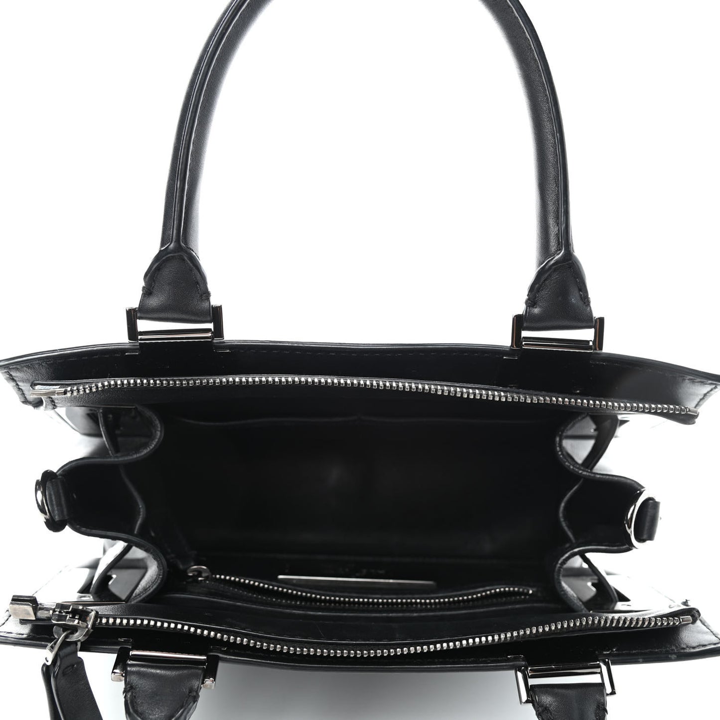 Vitello Twist Lock My Rockstud Shoulder Bag Black