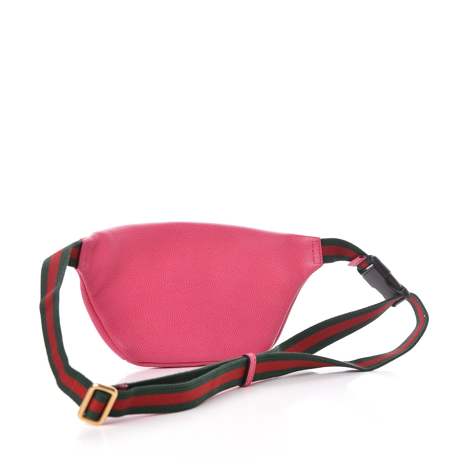Gucci Grained Calfskin Small Logo Belt Bag Box Pink Green 3 of 11