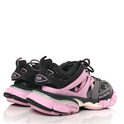 Balenciaga Mesh Rubber Tri-Color Womens Track Sneakers 35 Dark Grey Pink Grey 4 of 8