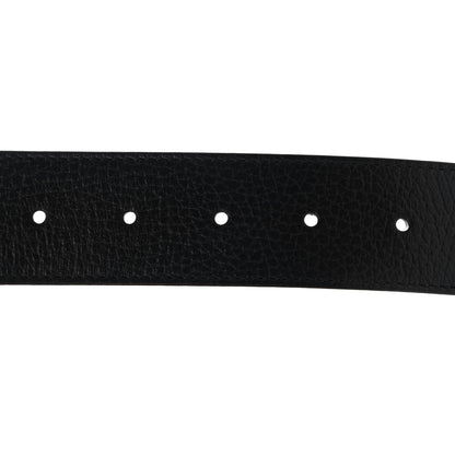 Gucci Dollar Calfskin Double G Reversible 37mm Belt 90 36 Black New Acero 4 of 5