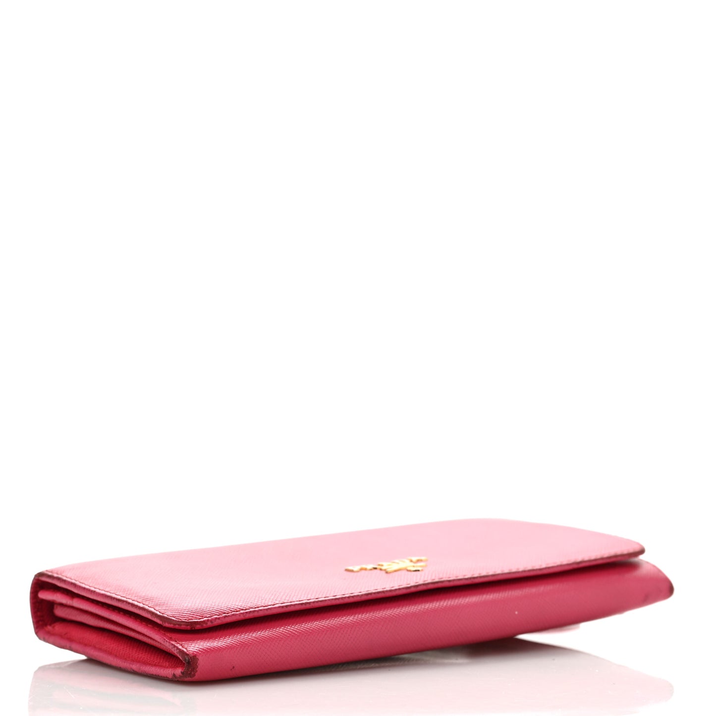 Saffiano Metal Continental Flap Wallet Peonia