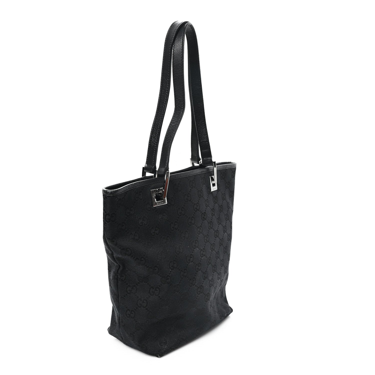 Gucci Monogram Small Bucket Tote Black 3 of 10