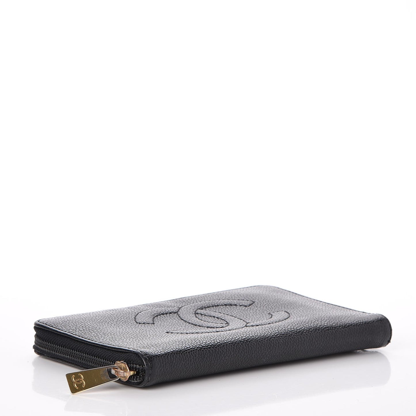 Caviar Timeless CC Zip Around Wallet Black