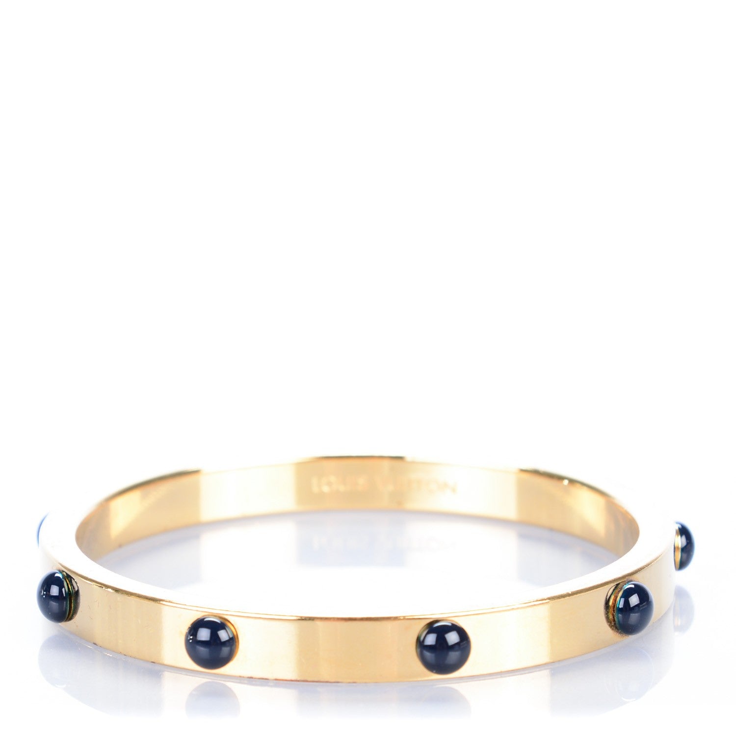Louis Vuitton Lacquer Small Gimme a Clue Bracelet Blue Nuit 1 of 6