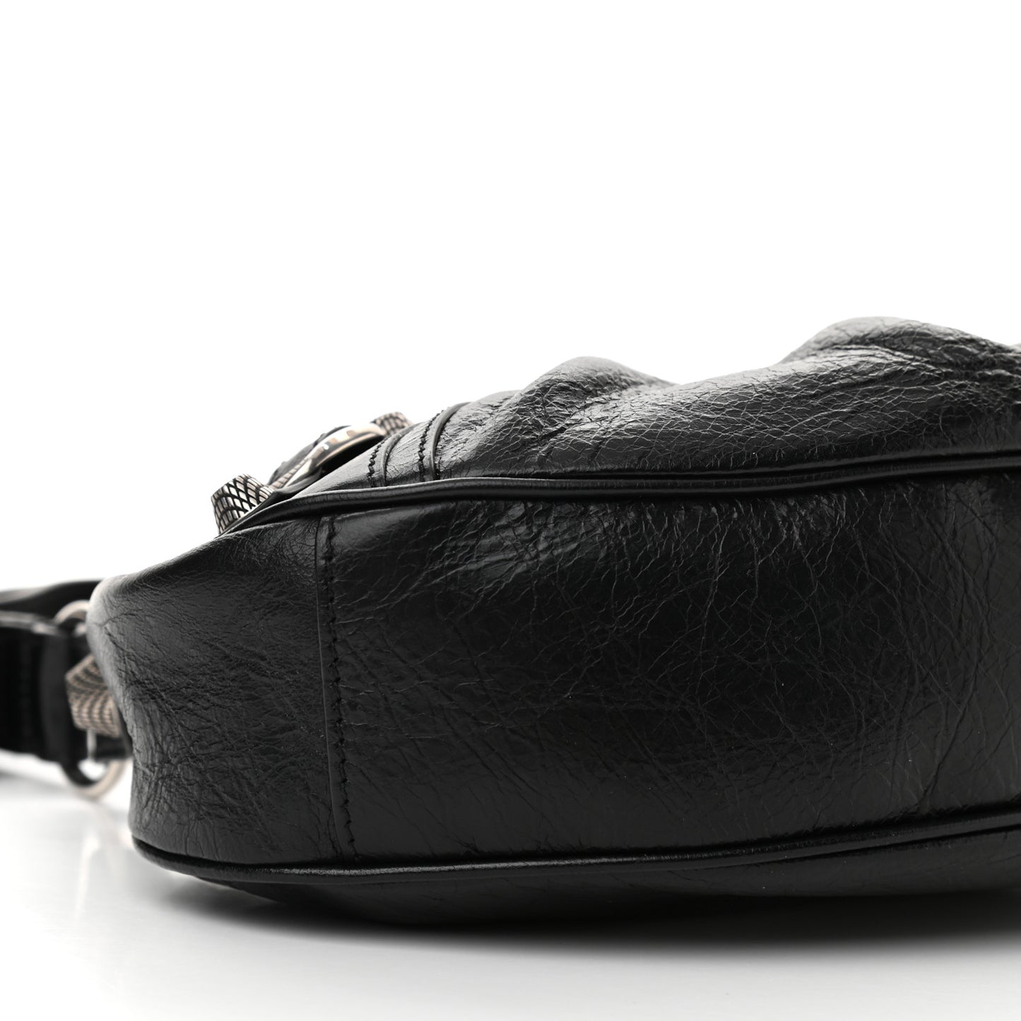 Agneau Arena Le Cagole Shoulder Bag XS Black