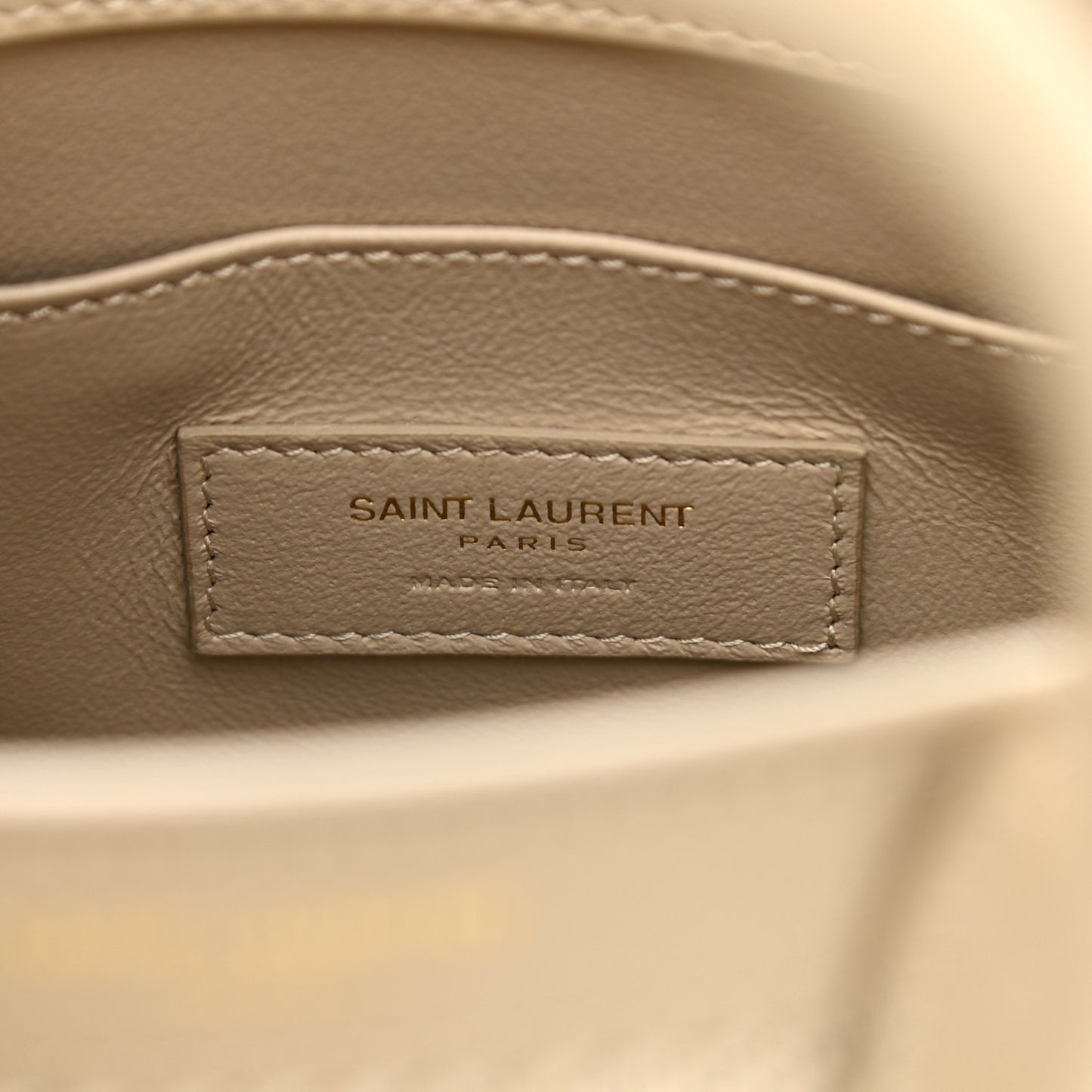 Smooth Calfskin Canvas Nano Sac de Jour Beige