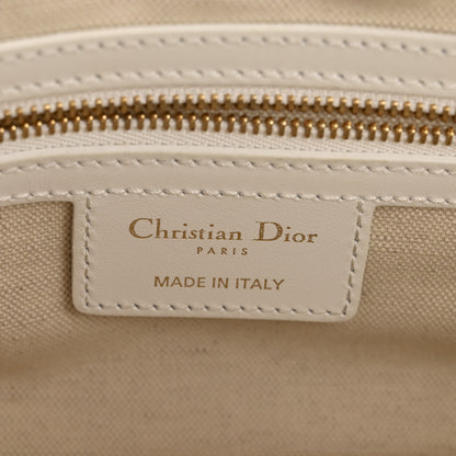 Christian Dior Calfskin Small Dior Vibe Zip Bowling Bag White 6 of 13