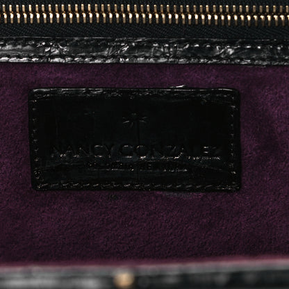 Nancy Gonzalez Crocodile Clutch Black 6 of 9