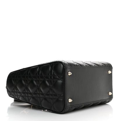Christian Dior Lambskin Cannage Medium Lady Dior Black 4 of 13