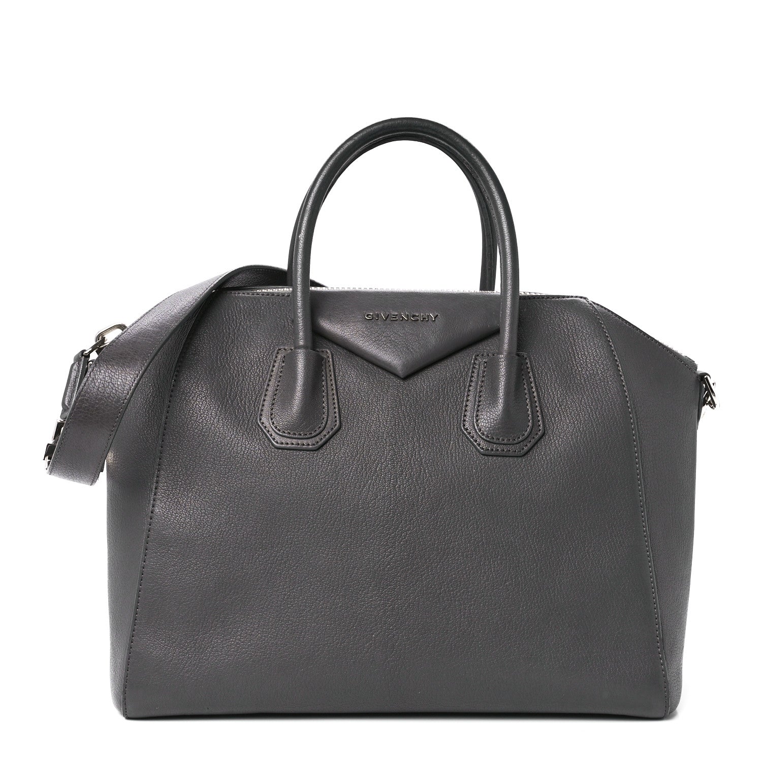 Givenchy Sugar Goatskin Medium Antigona Dark Grey 1 of 12